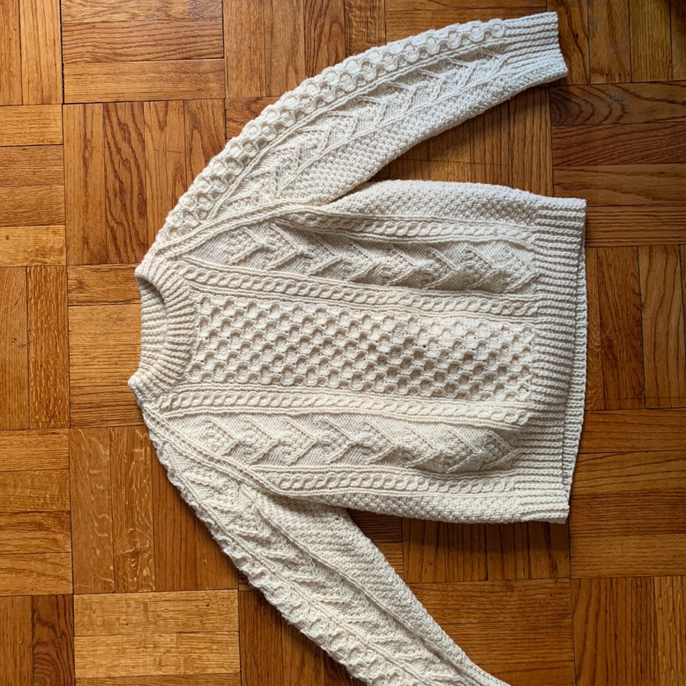 Cream Fisherman Sweater